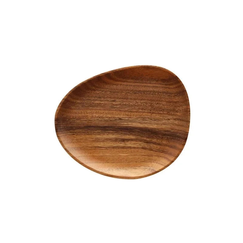 Handcrafted Solid Wood Plates