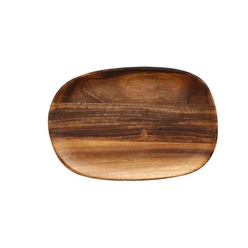 Handcrafted Solid Wood Plates